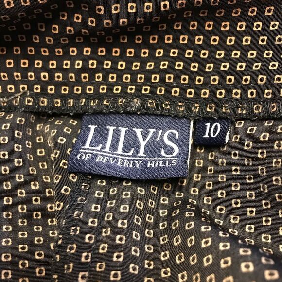 Vintage Women’s Black & Tan Geometric Skort Size 6 8 Pockets - Picture 5 of 13